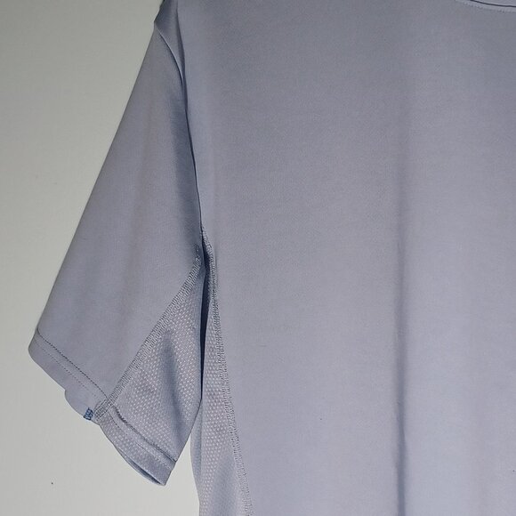 Huk Fishing T-Shirt Mens Large Performance Blue Crew Outdoor Short Sleeve - Picture 3 of 10